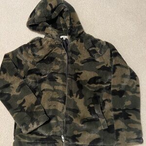 Promesa Camo Faux Fur Jacket